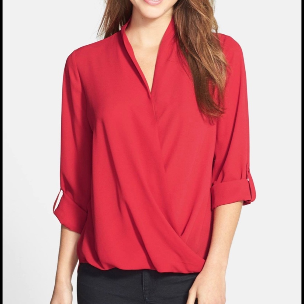 Pleione Red Blouse